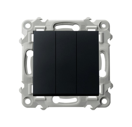 OSPEL SZAFIR ŁP-13Z/m/33 Łącznik potrójny czarny metalik