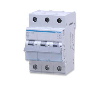 HAGER MBN313E MCB Wyłącznik nadprądowy Icn=6000A 3P B 13A