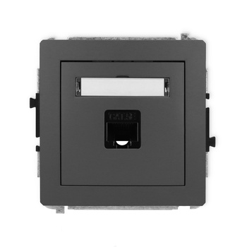 KARLIK DECO 28DGK-1  Gniazdo komputerowe pojedyńcze  1xRJ45