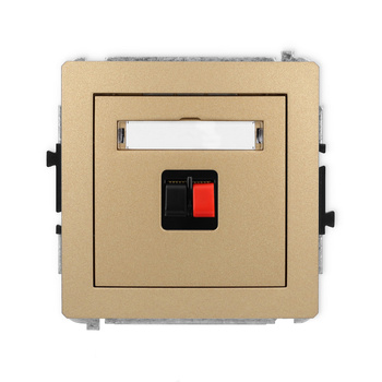 KARLIK DECO 8DGG-1  Gniazdo głośnikowe pojedyńcze