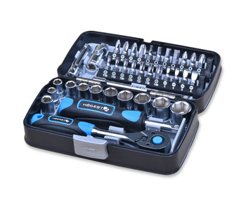 HOGERT HT1R462 ZESTAW KLUCZY NASADOWYCH BITY  38 SZT