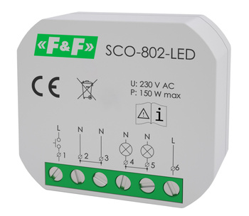 F&F ściemniacz LED uniwersalny do puszki SCO-802-LED 230 V