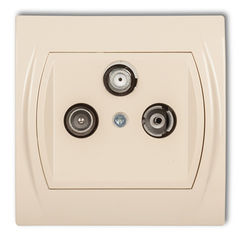 KARLIK LOGO 1LGS  Gniazdo abonenckie RTV-SAT końcowe 1