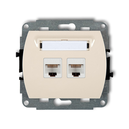 KARLIK TREND 1GK-4  Gniazdo komputerowe podwójne 2xRJ45