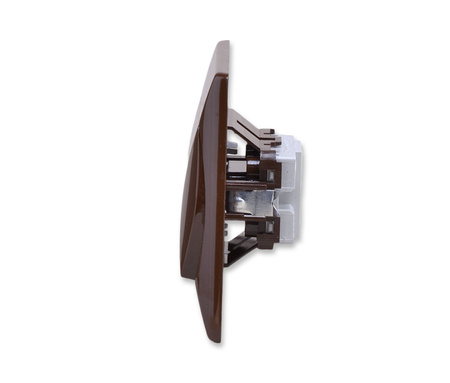 OSPEL AKCENT ŁP-1A/24 Łącznik jednobiegunowy brązowy