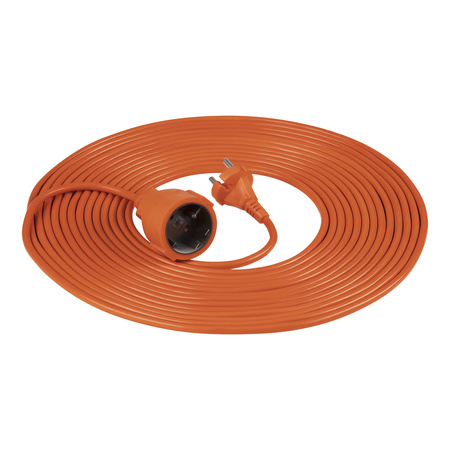 Przedłużacz PVC IP20 10m 1x2P, H03VV-F 2x1mm²