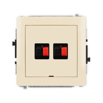 KARLIK DECO 1DGGBO-2  Gniazdo głośnikowe podwójne