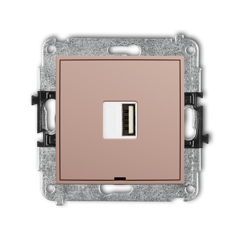 KARLIK MINI 62MCUSBBO-1 Mechanizm ładowarki USB pojedynczej USB A, 5W max., 5V, 1A, bez pola opisowego