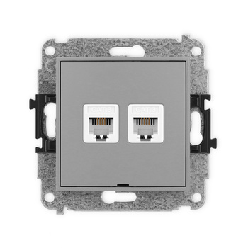 KARLIK MINI 27MGTBO-2  Gniazdo telefoniczne podwójne  2xRJ11