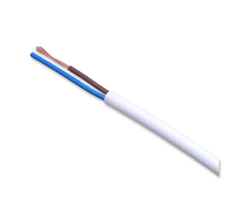ELPAR Przewód kabel H03VV-F OMY 300/300V 2x1 mm2 biały 5901854409702