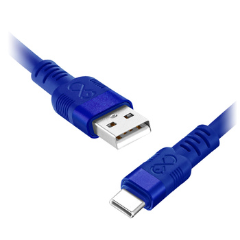 Kabel USB-A - USB-C eXc WHIPPY Pro, 2M, 60W, szybkie ładowanie, kolor mix pastelowy