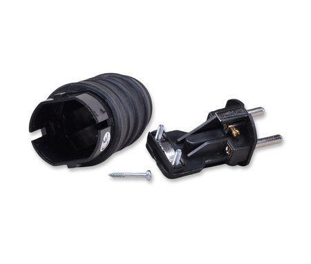 PAWBOL Wtyczka gumowa przenośna 250V, 16A  IP44 D.3158