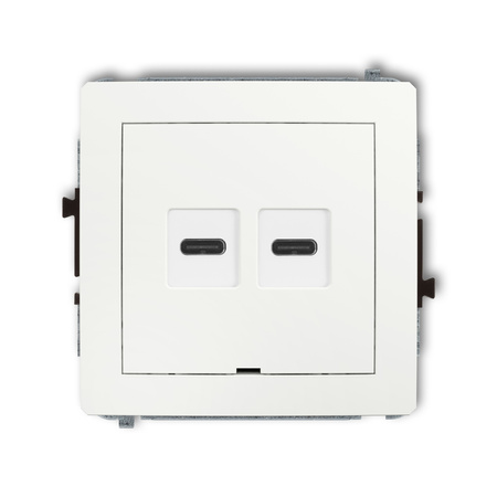 KARLIK DECO 25DCUSBBO-7  Ładowarka USB podwójna  2xUSB C