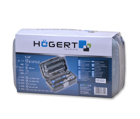 HOGERT HT1R462 ZESTAW KLUCZY NASADOWYCH BITY  38 SZT