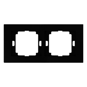 Ramka podwójna Onyx, Ra-2O, czarny