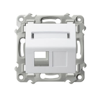 OSPEL SZAFIR GPK-1ZS/p/00 Obudowa gniazda pojedynczego Keystone skośna