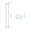 LAMPA LINIOWA LED 60cm 18W 4000K SMD LEDline