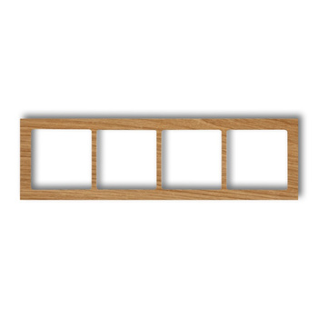 KARLIK DECO DRD-4F Ramka uniwersalna poczwórna - drewno (dąb)