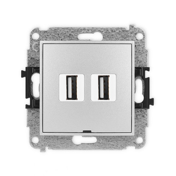 KARLIK MINI 7MGUSBBO-2  Gniazdo podwójne 2xUSB A-A 2.0