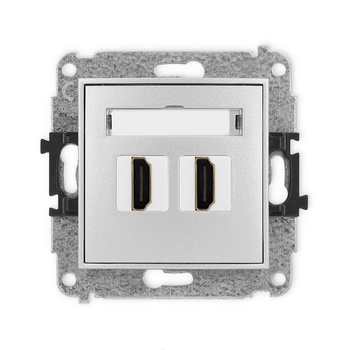 KARLIK MINI 7MHDMI-4  Gniazdo podwójne HDMI 2.0