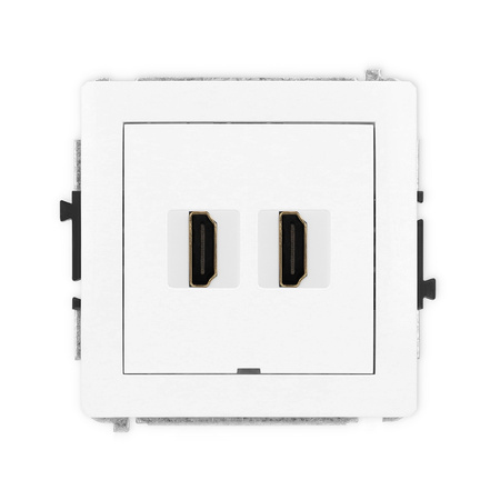 KARLIK DECO 25DHDMIBO-4  Gniazdo podwójne HDMI 2.0