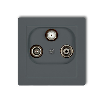 KARLIK DECO 28DGSP  Gniazdo abonenckie RTV-SAT przelotowego 10dB
