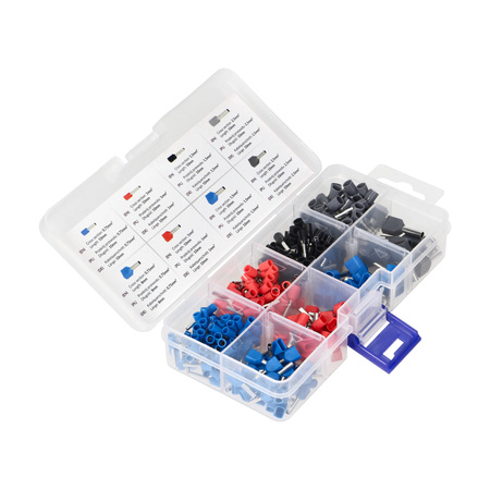 Zestaw końcówek kablowych, tulejki 350 szt.