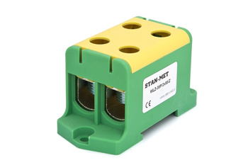 Stan-met Złączka szynowa gwintowa 2x95mm2 zielono-żółta WLZ-35P/2x95/Z