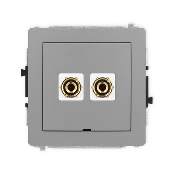 KARLIK DECO 27DGGBO-3  Gniazdo głośnikowe pojedyńcze