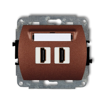 KARLIK TREND 9HDMI-2  Gniazdo podwójne HDMI 2.0