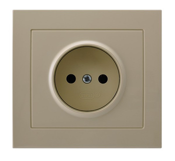 OSPEL KIER GP-1W/01 Gniazdo pojedyncze beż