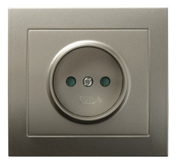 OSPEL KIER GP-1WP/45 Gniazdo pojedyncze z przesłonami torów prądowych