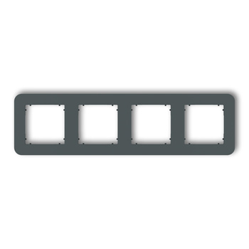 KARLIK MINI 28MRTZ-4 Ramka uniwersalna poczwórna zaokrąglona z tworzywa