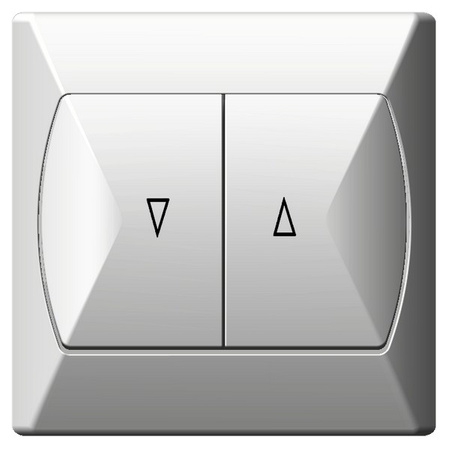 OSPEL AKCENT ŁP-7A/00 Łącznik żaluzjowy, zwierny biały