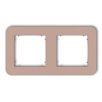 KARLIK MINI 62MRTZ-2 Ramka uniwersalna podwójna zaokrąglona z tworzywa