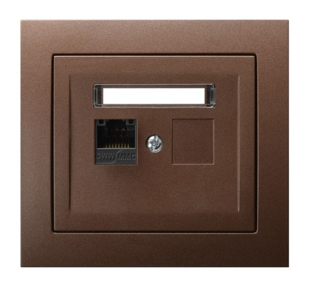 OSPEL KIER GPK-1W/K6/52 Gniazdo komputerowe pojedyncze, kat. 6 MMC