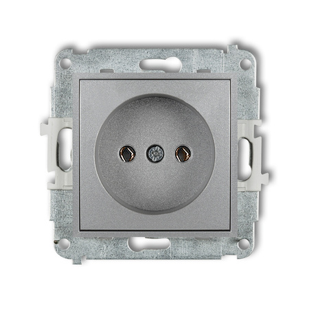 KARLIK ICON 7IGP-1  Gniazdo pojedyńcze  bez uziemienia 2P (bez przesłon torów prądowych)