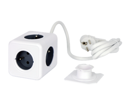 Przedłużacz CUBE 5 gniazd 1,5m 16A/3680W Schuko AURA line
