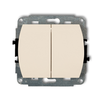 KARLIK TREND 1WP-8.1 Łącznik zwierny żaluzjowy (dwa klawisze bez piktogramów)