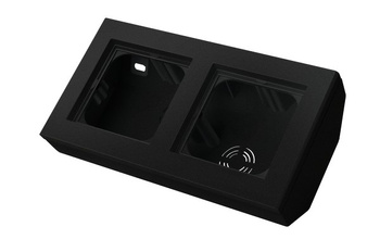 OSPEL SONATA PNP-2RN/33 Puszka narożna podwójna, wyposażona w ramkę