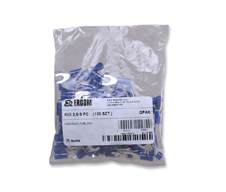 ERGOM Końcówki kablowe KWI 2,5/5 PC 100 szt. E09KO-02030301200