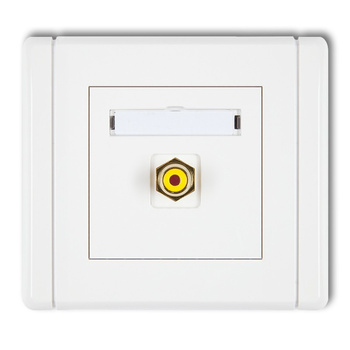 KARLIK FLEXI FGRCA-1  Gniazdo pojedyncze RCA (typu cinch - żółty