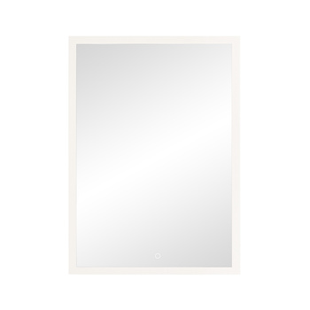 Lustro prostokątne pionowe LED, 50x70 cm (z wbudowanym włącznikiem, bez marginesu, 4000K)