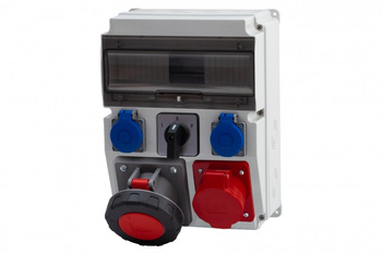 F-ELEKTRO F3.0842  Rozdzielnica CAJA 12M 32/5, 63/5, 2x230V, L/P(63A)