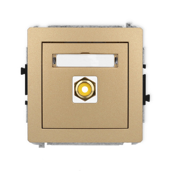 KARLIK DECO 8DGRCA-1  Gniazdo pojedyńcze  RCA (typu cinch - żółty