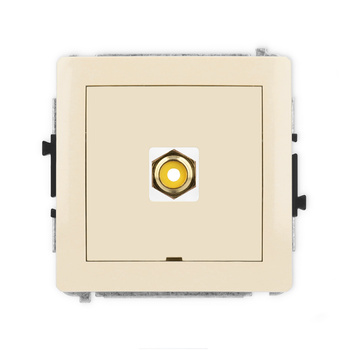 KARLIK DECO 1DGRCABO-1  Gniazdo pojedyńcze  RCA