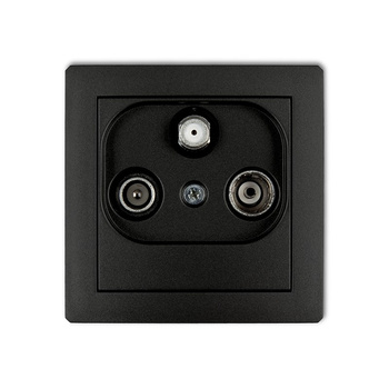 KARLIK DECO 12DGSP  Gniazdo abonenckie RTV-SAT przelotowego 10dB