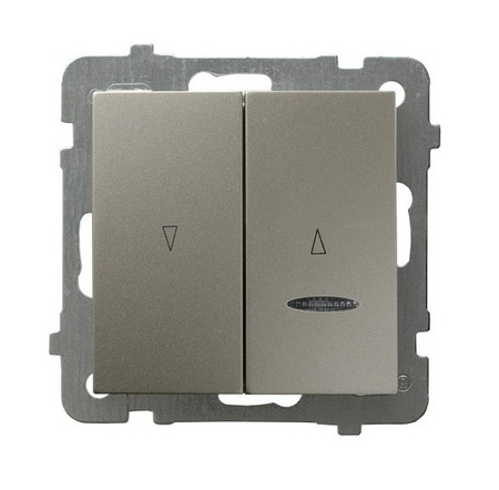 Ospel as ŁP-7GS/m/45 Łącznik żaluzjowy, zwierny, z podświetleniem niebieskim