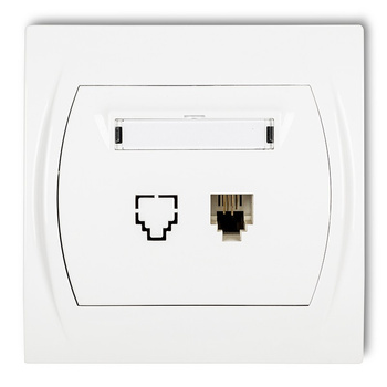 KARLIK LOGO LGT-1  Gniazdo telefoniczne pojedyncze 1xRJ11