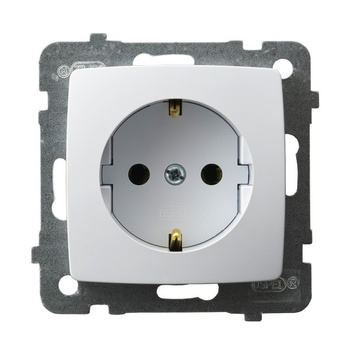 OSPEL KARO GP-1SS/m/00 Gniazdo pojedyncze z uziemieniem schuko